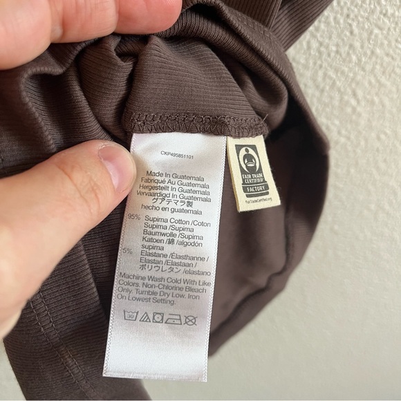 NWT Madewell (Re)generative Cotton Ribbed Scoopneck Tank XS - Picture 8 of 9